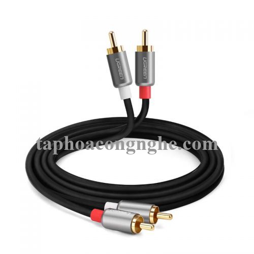 Ugreen 40931 0.5M Đen Cáp âm thanh Bông sen 2 ra 2 dương AV146 30040931